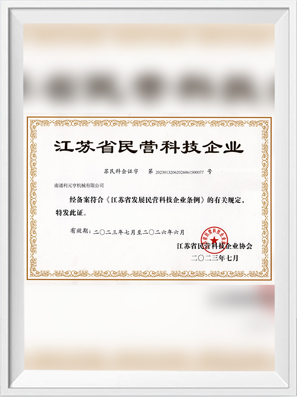 Jiangsu -provinsen Private Technology Enterprise